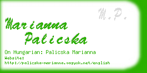 marianna palicska business card